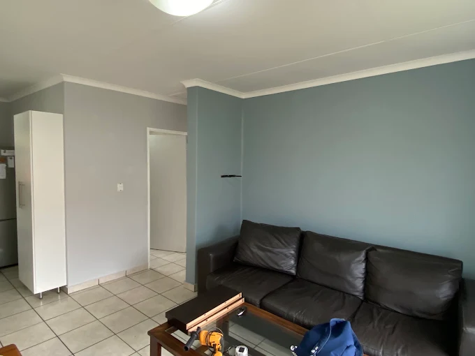 Illustrative painted lounge walls